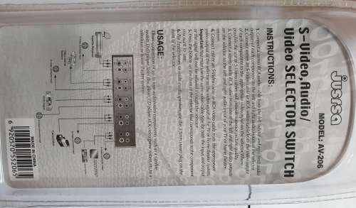 JUSRSA  AV-206 AV MULTI BOX 4WAY SWITCH
