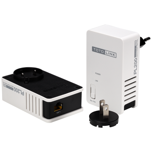 Totolink EoP Power Line Adapter - PL200KIT - Ethernet over Power