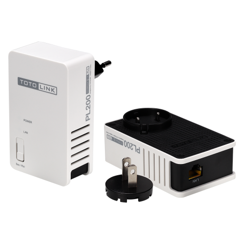 Totolink EoP Power Line Adapter - PL200KIT - Ethernet over Power
