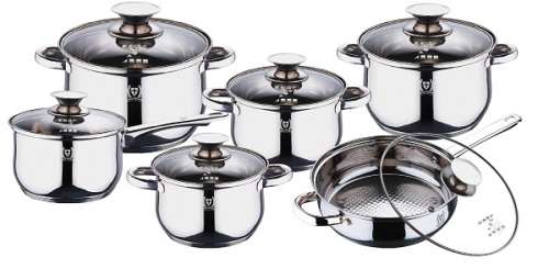 Swiss Hufeisen Master Piece Limited Edition 11-Piece Stainless Steel Cookware Set SF-1100