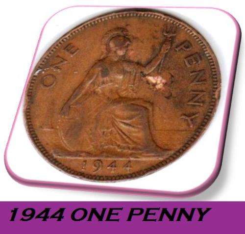 1944 1D ONE PENNY - UNITED KINGDOM