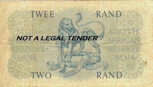 G RISSIK R2 - OLD BIG TWO RAND NOTE - B223 - AS PER SCAN