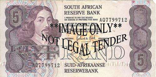 GPC DE KOCK R5 NOTE - FIVE / VYF RAND - AQ - AS PER SCAN