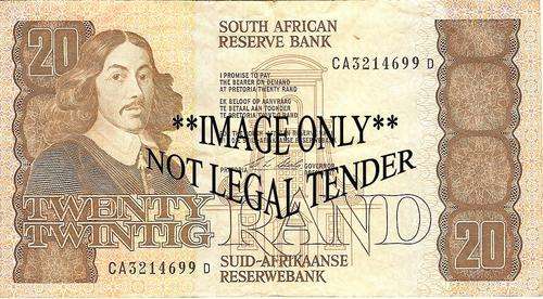 CL STALS R20 NOTE - TWENTY / TWINTIG RAND - CA - AS PER SCAN
