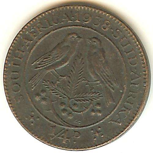 1938 1/4d Farthing - George VI - SAU - As per Scan ** Scarce ** Low Mintage 51,296