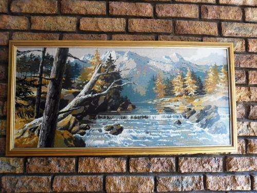 Large Vintage Tapestry framed!!