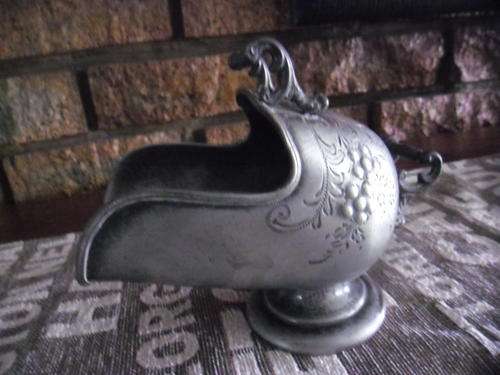 Beautiful Pewter Sugar Bowl!  Lots of detail.