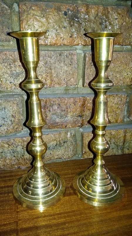 Beautiful Brass Candle Holders!