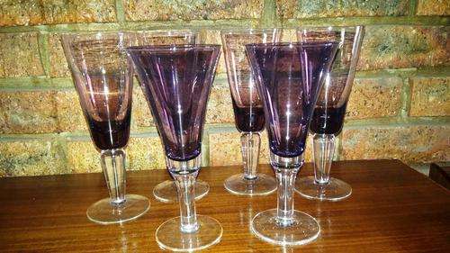 Beautiful Set of Purple Glasses!!