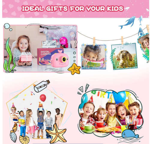 Electronic Camera for Kids Children Creative Digital Camera - Pink