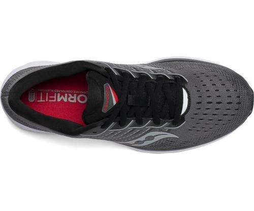 Saucony Ride 13 mens running shoe charcoal-black - size UK 8 / US 9 / EUR 42.5