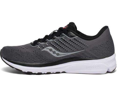Saucony Ride 13 mens running shoe charcoal-black - size UK 8 / US 9 / EUR 42.5