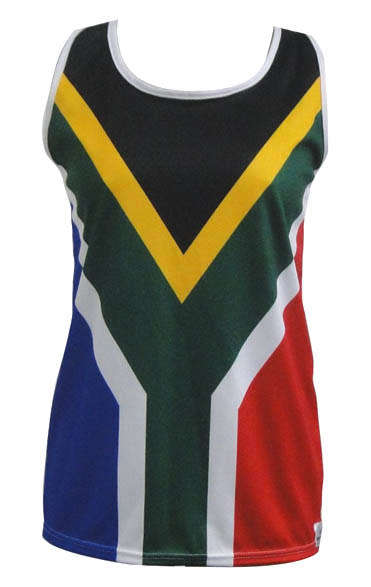 SA Flag ladies running vest - Medium