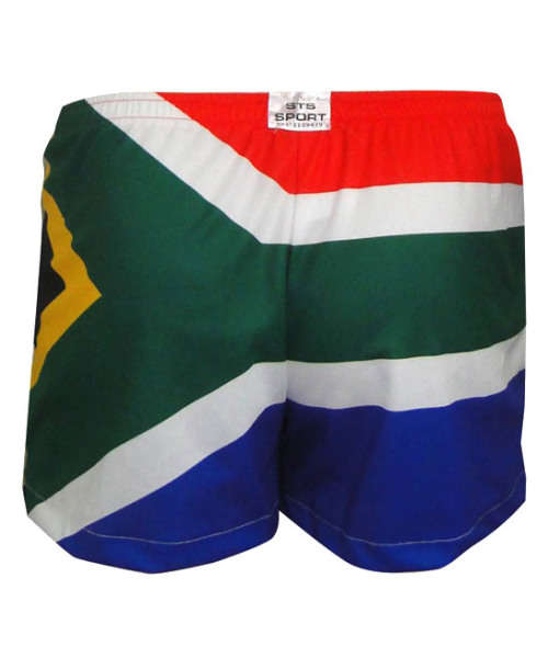 SA Flag square leg running shorts unisex - Large