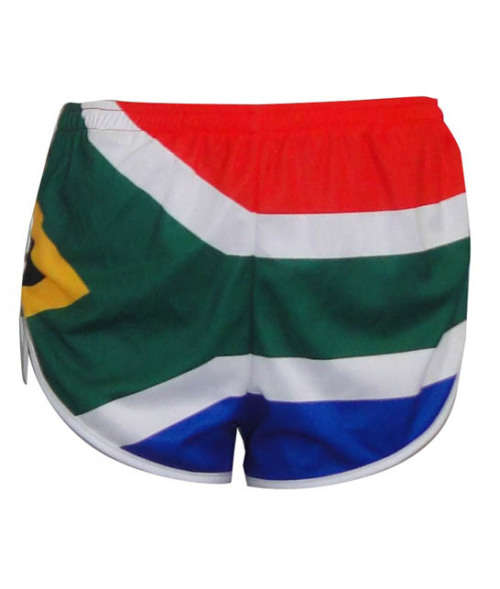 SA Flag round leg running shorts unisex - 2X-Large