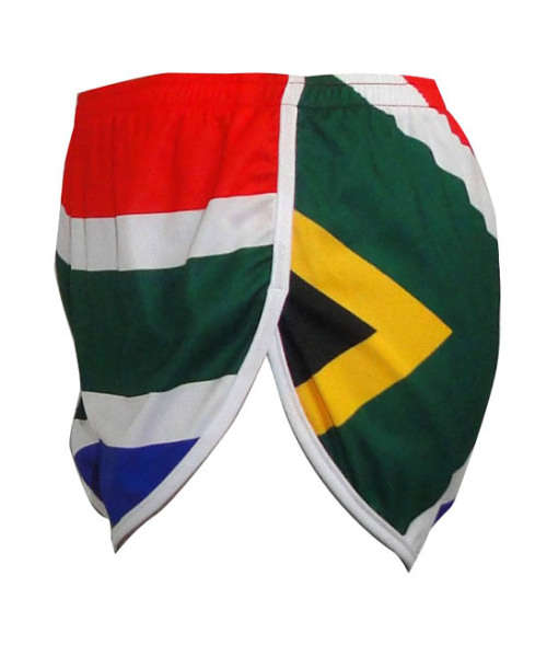 SA Flag round leg running shorts unisex - 2X-Large