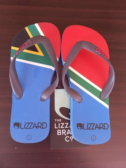 Sandals South African SA Flag kids size 1