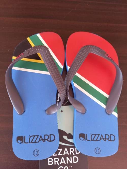 Sandals South African SA Flag kids size 12