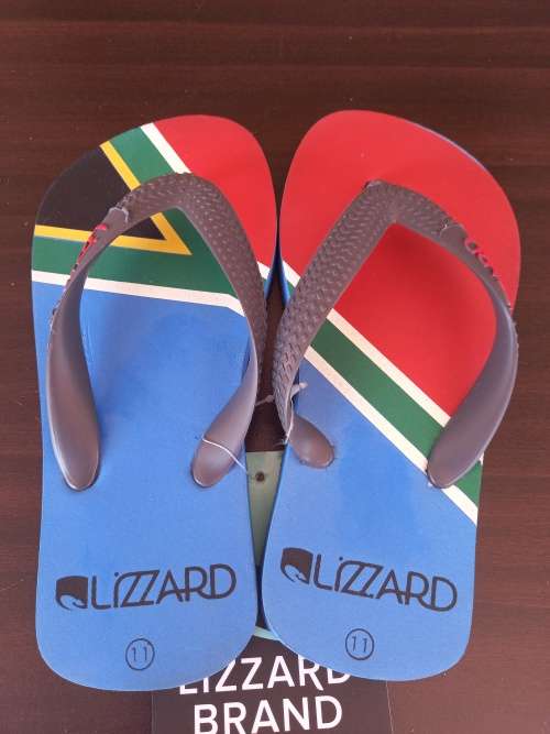 Sandals South African SA Flag kids size 11