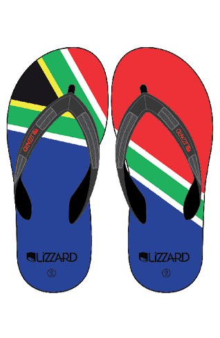 Sandals South African SA Flag kids size 3