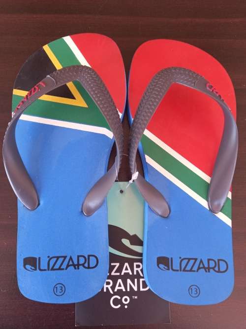 Sandals South African SA Flag kids size 13