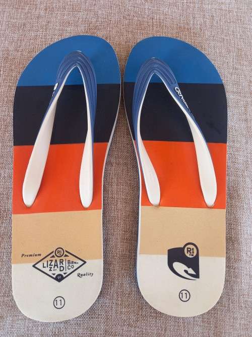 Lizzard sandals flip-flops men`s sunset navy/multi- size UK 11
