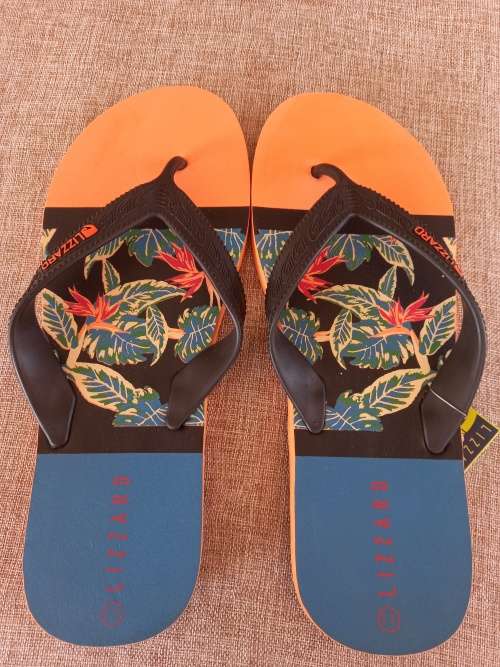 Lizzard sandals  flip-flops men`s sunday black/multi - size UK 11