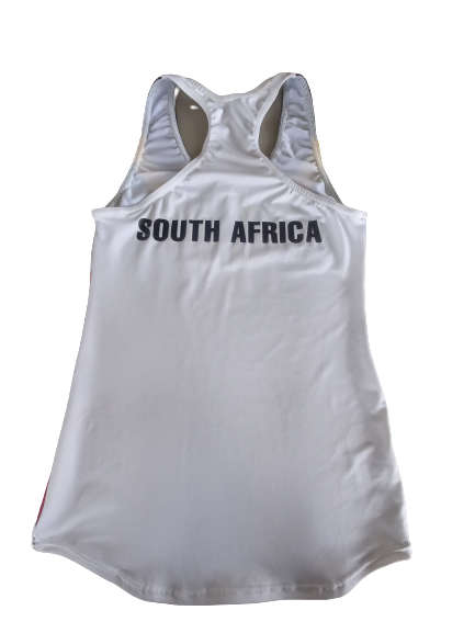 SA Flag Ladies Running Vest  Lycra - Small
