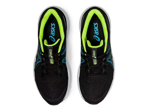 Asics Contend 7 GS Kids running shoe - size UK 6 / US 7 / EUR 40 (black/digital aqua)