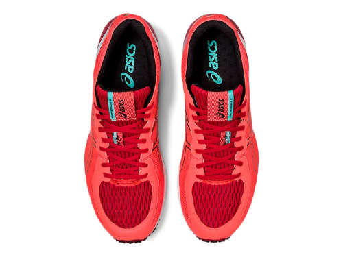 Asics Tartheredge 2 mens running shoe - size UK 8 / US 9 / EUR 42.5 (sunrise red/black)