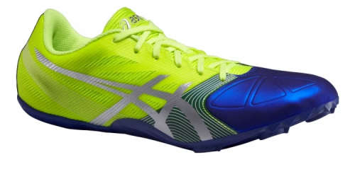 Asics Hypersprint 6 sprint shoe UK 7.5 / US 8.5 / EUR 42 (flash yellow/silver/deep blue)