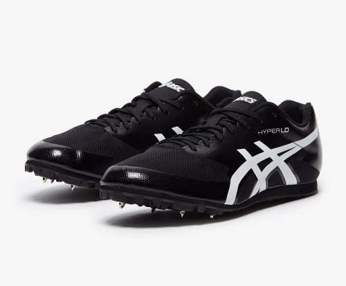 Asics Hyper LD 6 track and field shoe - size UK 4 / US 5 / EUR 37.5 (black/white)
