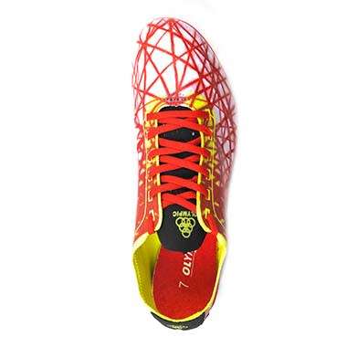 Olympic Pace Sprint Distance Spike shoe size 7 (red/white)
