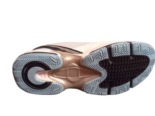 Olympic Goalie Netball shoe size 5 (white/navy/light blue)