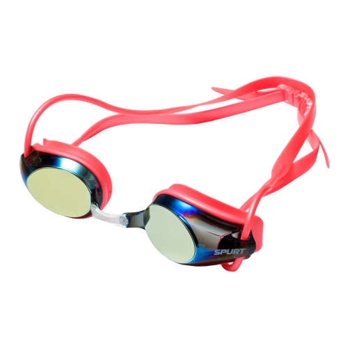 Goggles Spurt Senior - Intermediate Racer R3 mirror coral with gold lens