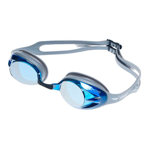 Goggles Spurt Senior - Crush mirror grey with silver/blue lens