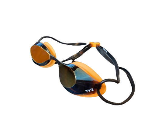 Goggles TYR Stealth Racing Mirror - Gold/Orange