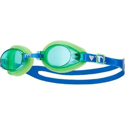 Goggles TYR Junior Qualifier - blue/green with green lens