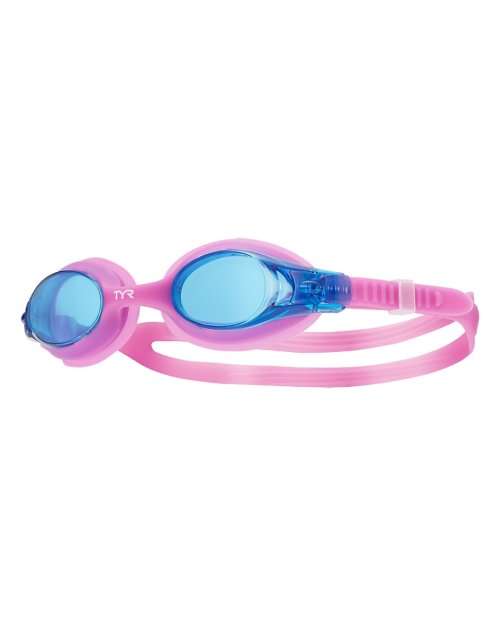 Goggles TYR Junior Swimple - berry fizz with blue lens