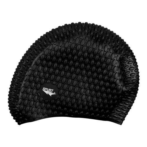 Swim Cap Spurt Bubble - Black