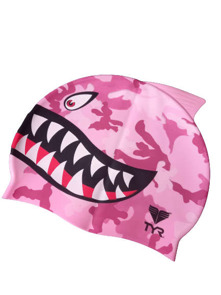 Swim Cap TYR Junior - Shark pink
