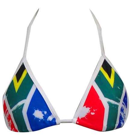 SA Flag Bikini Triangle Top - size 28