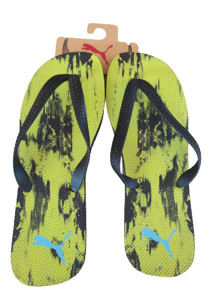 Puma sandals mens first flip black/green - size UK12