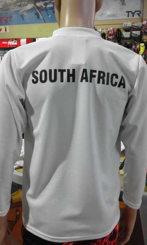 SA Flag Long Sleeve Shirt unisex - Size X-Large