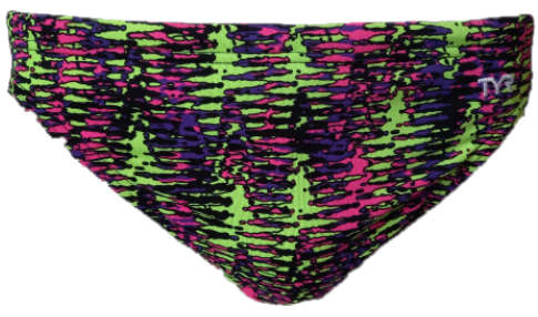 TYR Men`s Swimming Racer - Waikiki Yellow/Purple - Size 32