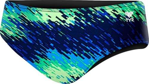 TYR Men`s Swimming Racer - Perseus Blue/Green - Size 38