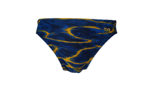 TYR Men`s Swimming Racer - Lambent Navy/Gold - Size 32