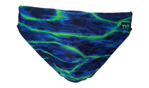 TYR Men`s Swimming Racer - Lambent Blue/Green - Size 36