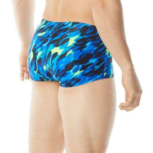 TYR Men`s Swimming Trunks Retro - Draco Blue/Green - Size 36