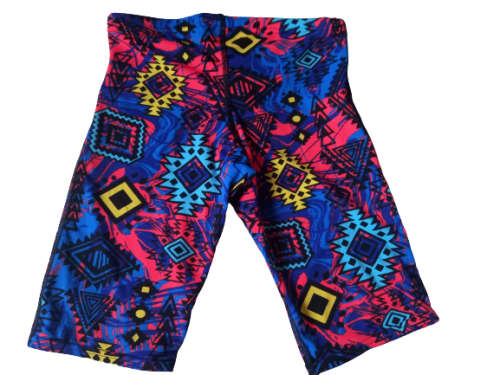 TYR Men`s Swimming Jammer - Santa Ana Black/Multi - Size 28